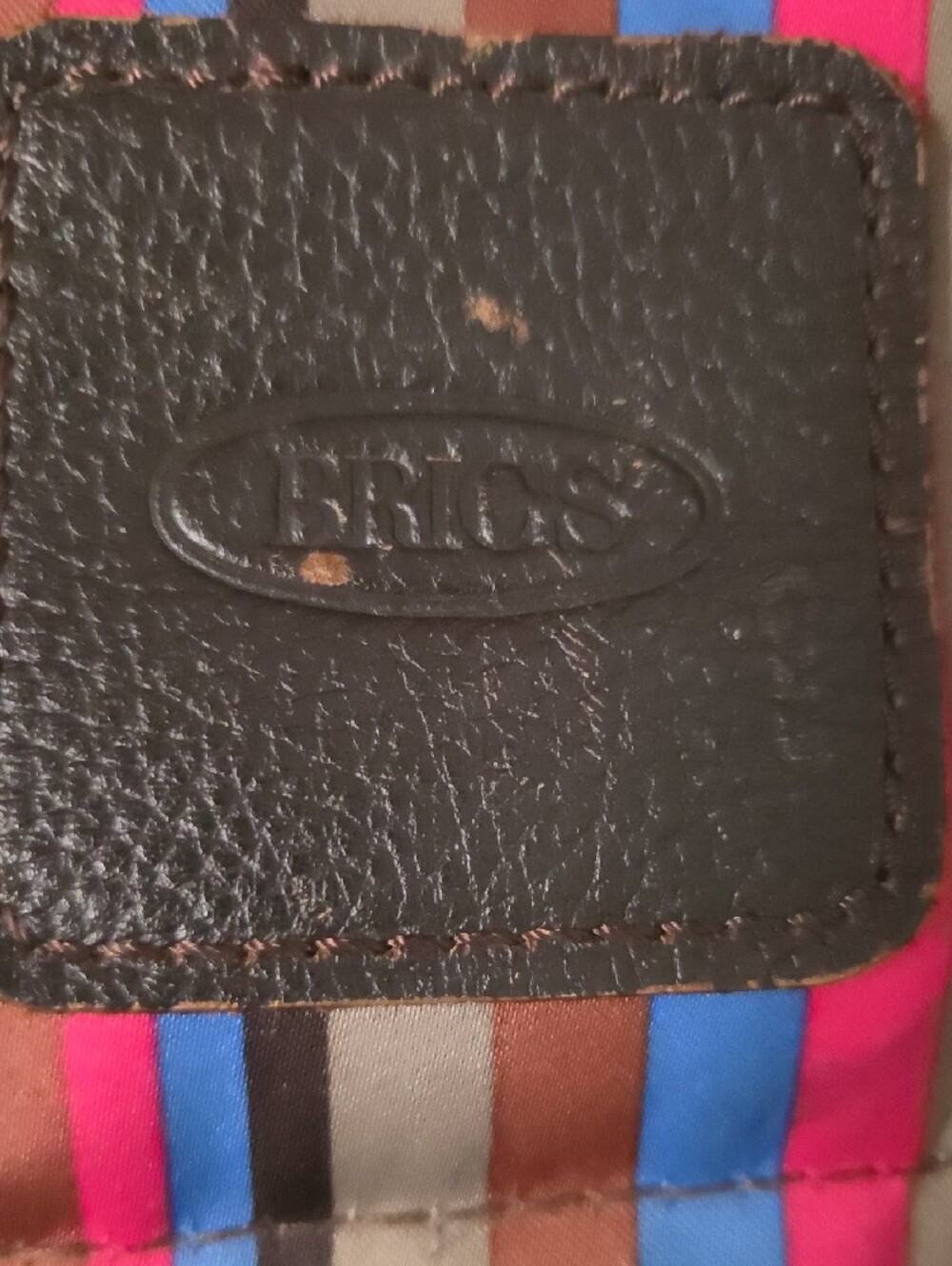 Bric's Striped Carry-On Roller Bag, Blue/Brown/Pink - Picture 2 of 7